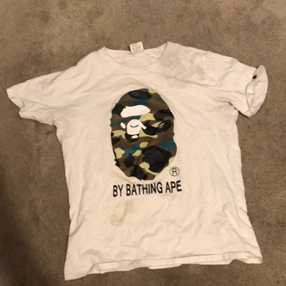 Bape camo face tee